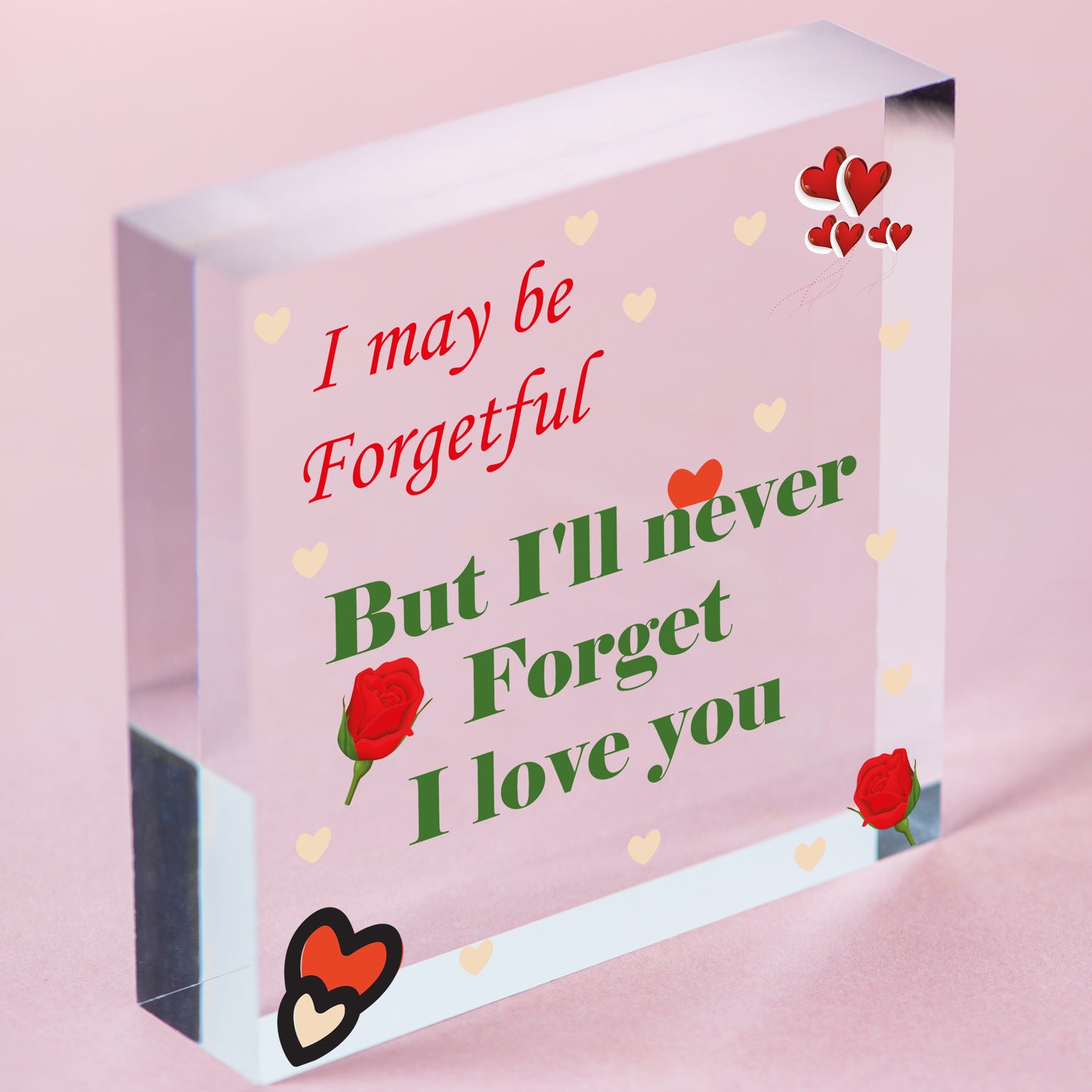 Special Anniversary Gift Valentines Gift For Him For Her Love Sign Husband Wife Free-Standing Block