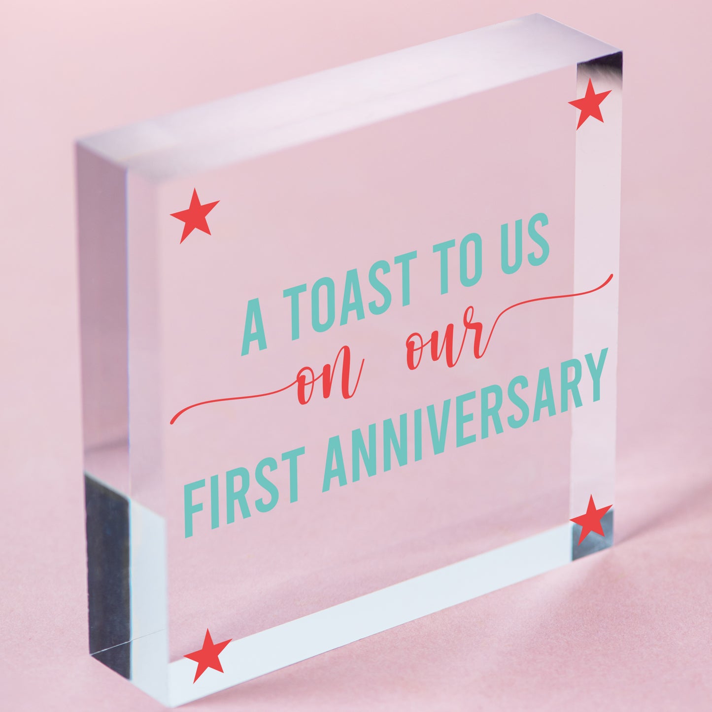 Funny Joke Anniversary hanging plaque For Him Her First Anniversary Gifts Keepsake Plaque Free-Standing Block