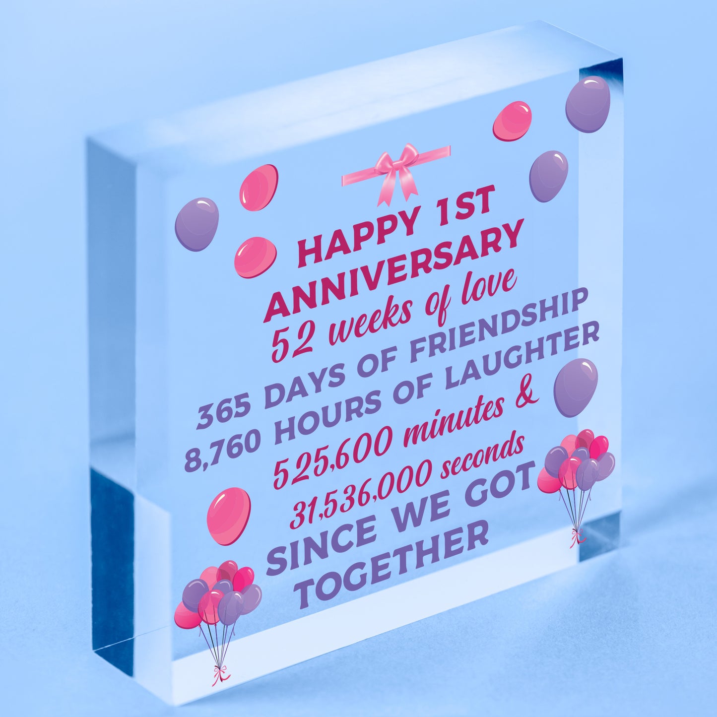 Funny Anniversary Rude Birthday Block Gift For Boyfriend Husband Relationship