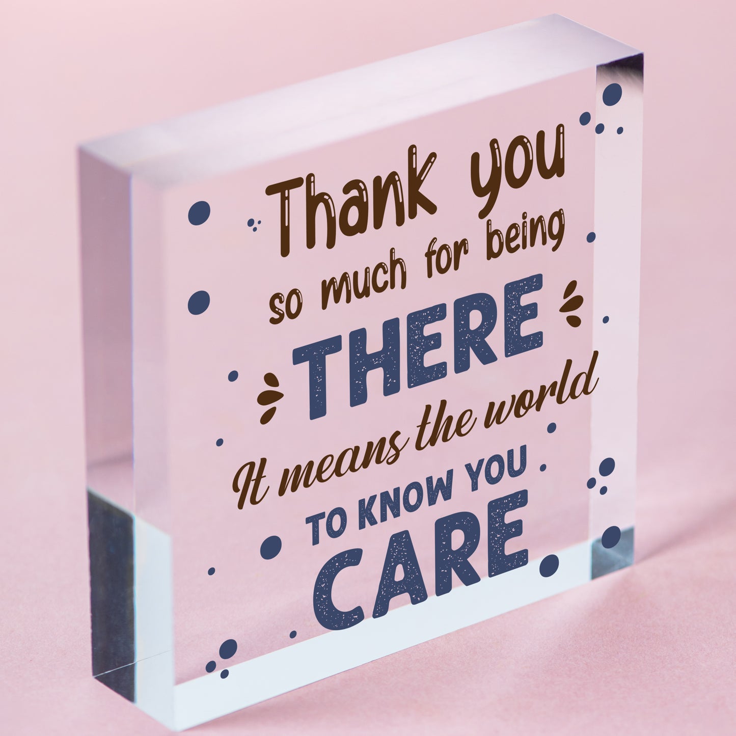 THANK YOU Gifts Colleague Gifts Heart Plaque Best Friend Sign Friendship Plaque Free-Standing Block