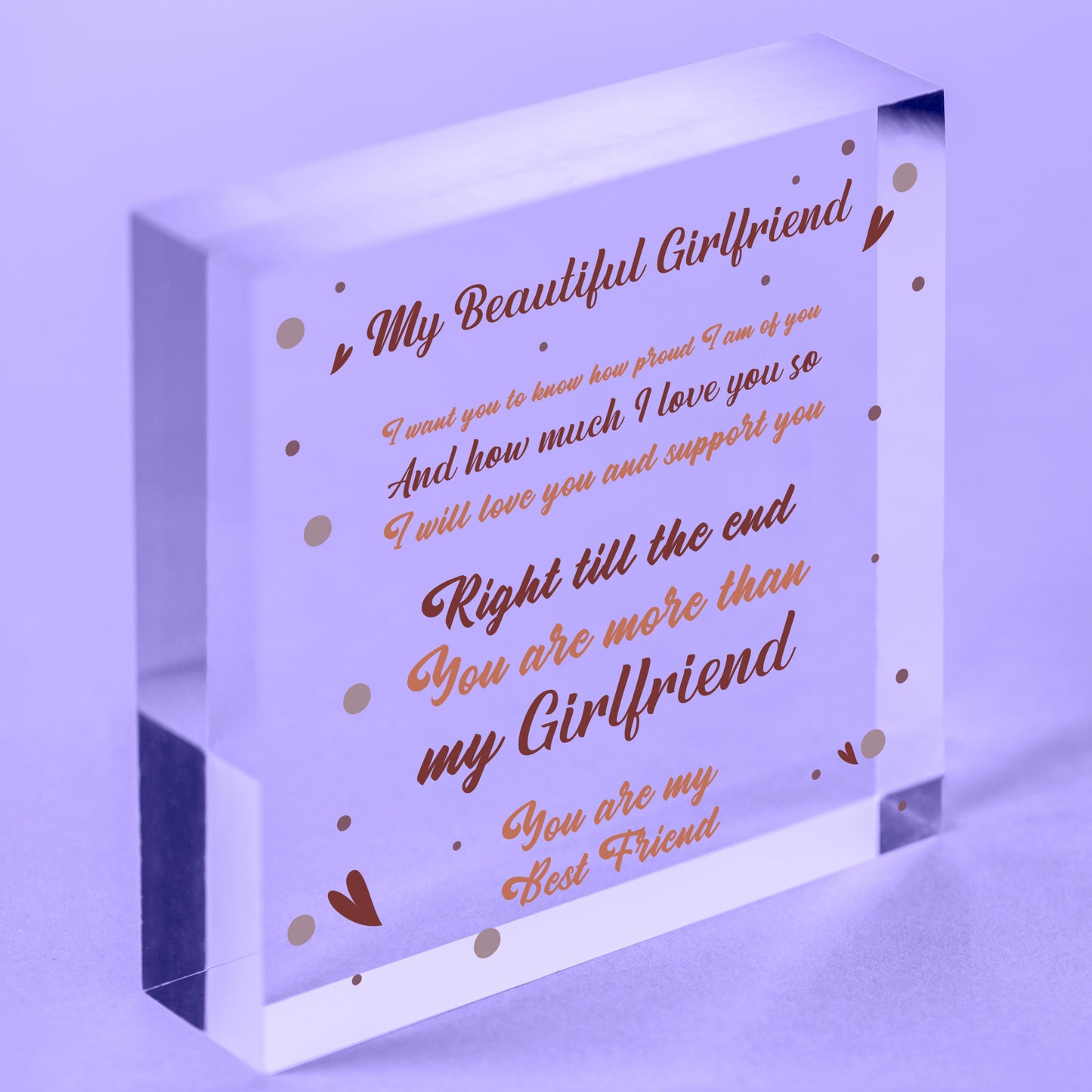 Friendship Gifts For Best Friend Hanging Sign Christmas Birthday Gifts For Her Free-Standing Block