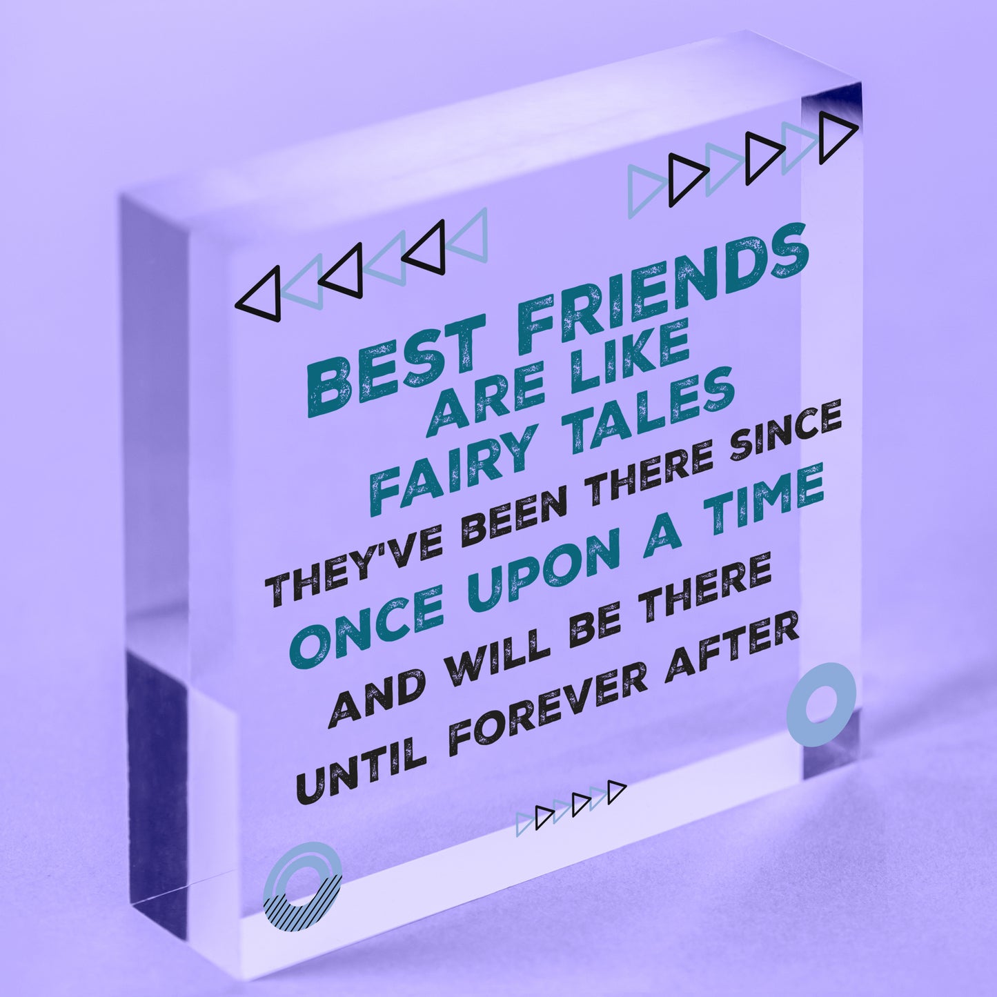 Birthday Gifts For Best Friend Hanging Plaque Christmas Card Gift THANK YOU Sign Free-Standing Block