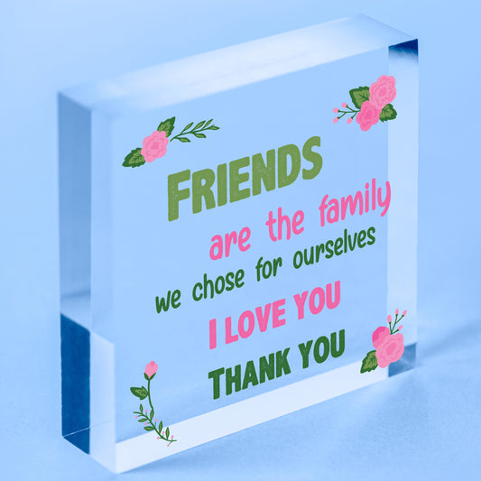 Handmade Friendship Plaque Best Friend Sign Wood Heart Thank You Birthday Gift Free-Standing Block