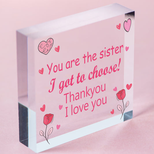 Friendship Best Friend Sister Gifts Wooden Heart Plaque Birthday Christmas Gift Free-Standing Block