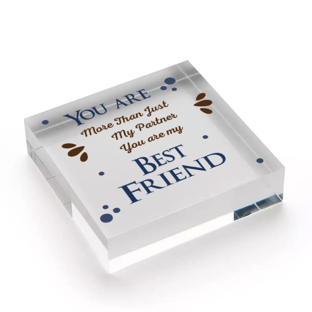 Anniversary Christmas Gift For Boyfriend Girlfriend Husband Wife Best Friend Free-Standing Block