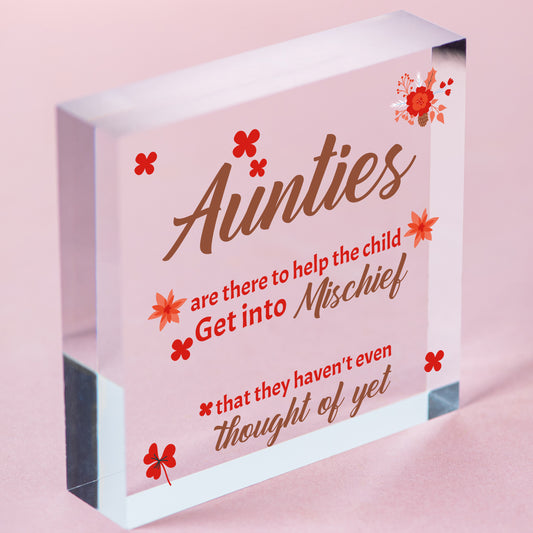 Funny Auntie Gift Best Friend Wooden Heart Shabby Chic Birthday Keepsake Sign Free-Standing Block