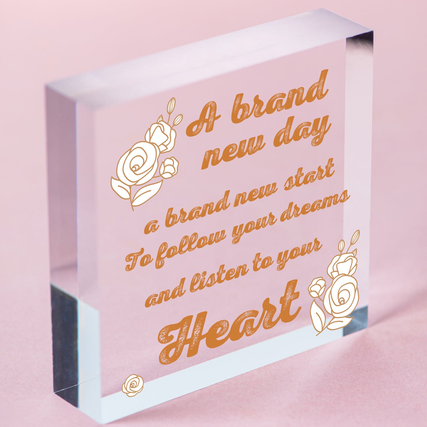 Follow Your Dreams Inspirational Plaque Sign Friend Friendship Gift Butterfly Free-Standing Block