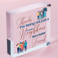 Fantastic Neighbour Friendship Gift Wooden Heart Plaque THANK YOU Home Gift Free-Standing Block