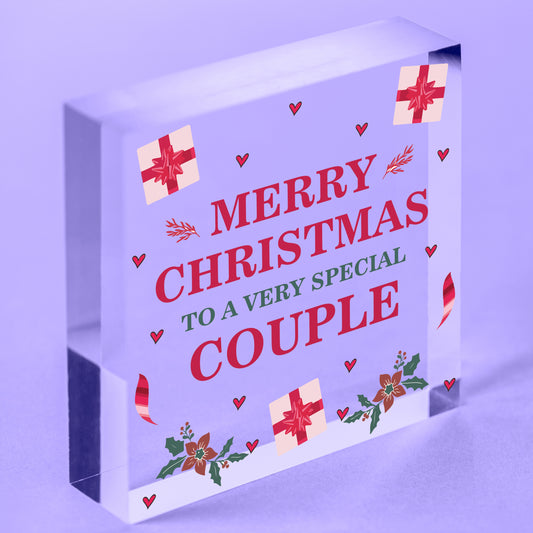 Handmade Christmas Gift For Friend Wooden Heart Couple Gift Tree Decoration Free-Standing Block