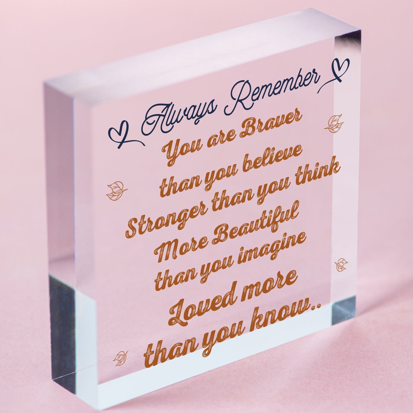 Stronger Inspirational Hanging Plaque Friendship Quote Gifts Butterfly Love Sign Free-Standing Block