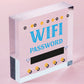 Wifi Password Chalkboard New Home Friend Gift Hanging Plaque House Warming Sign Free-Standing Block