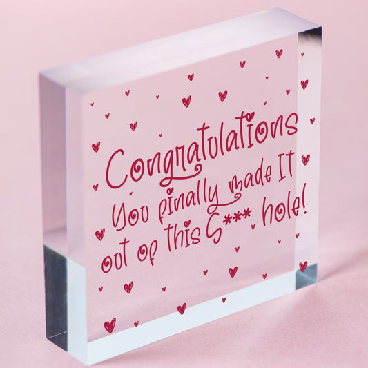 Funny Colleague Gifts For Colleague Wooden Heart Leaving Gift Goodbye Gift Sign Free-Standing Block