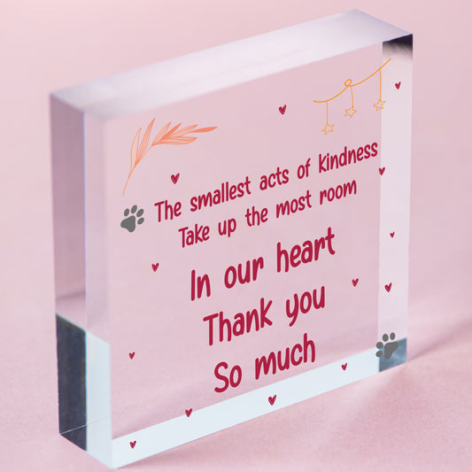 Thank You Gift Wooden Heart Friendship Gift For Colleagues Mentor Teacher Gifts Free-Standing Block