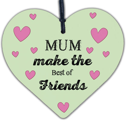 Gifts For Her Mum Mummy Gran Nanny Sister Godmother Best Friend Wooden Heart