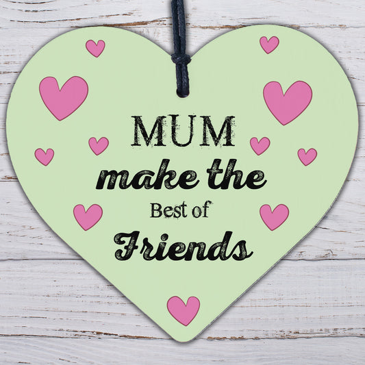 Gifts For Her Mum Mummy Gran Nanny Sister Godmother Best Friend Wooden Heart