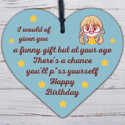 FUNNY 30th 40th 50th 60th Birthday Card Funny Mum Dad Nan Grandad Gift Plaque