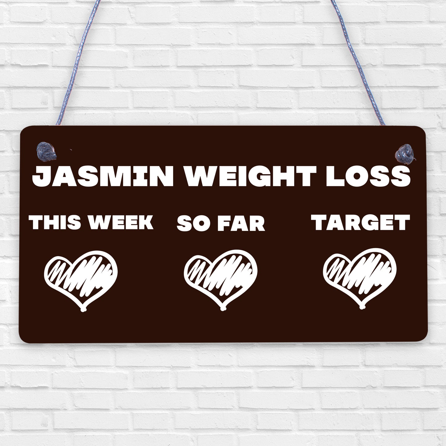 Best Weight Loss Tracker For Weight Loss Chalkboard Hanging Sign Gift For Friend