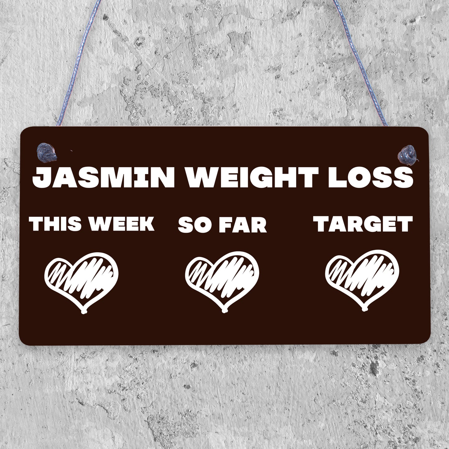 Best Weight Loss Tracker For Weight Loss Chalkboard Hanging Sign Gift For Friend