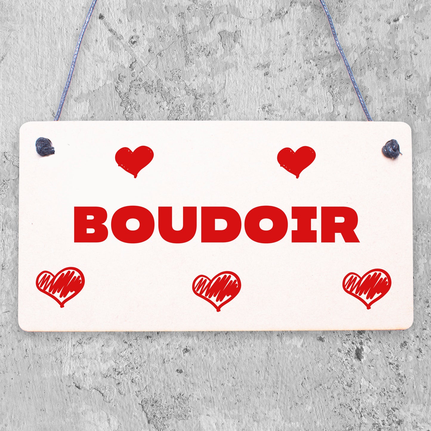 Boudoir Hanging Plaque Home Decor Bedroom Sign New Home Gift Decoration