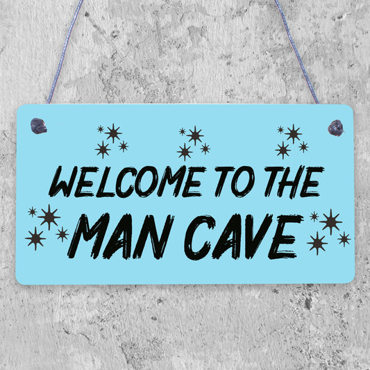 Man Cave Plaque Funny Sign Fathers Day Gift Game Room Boys Bedroom Birthday Gift