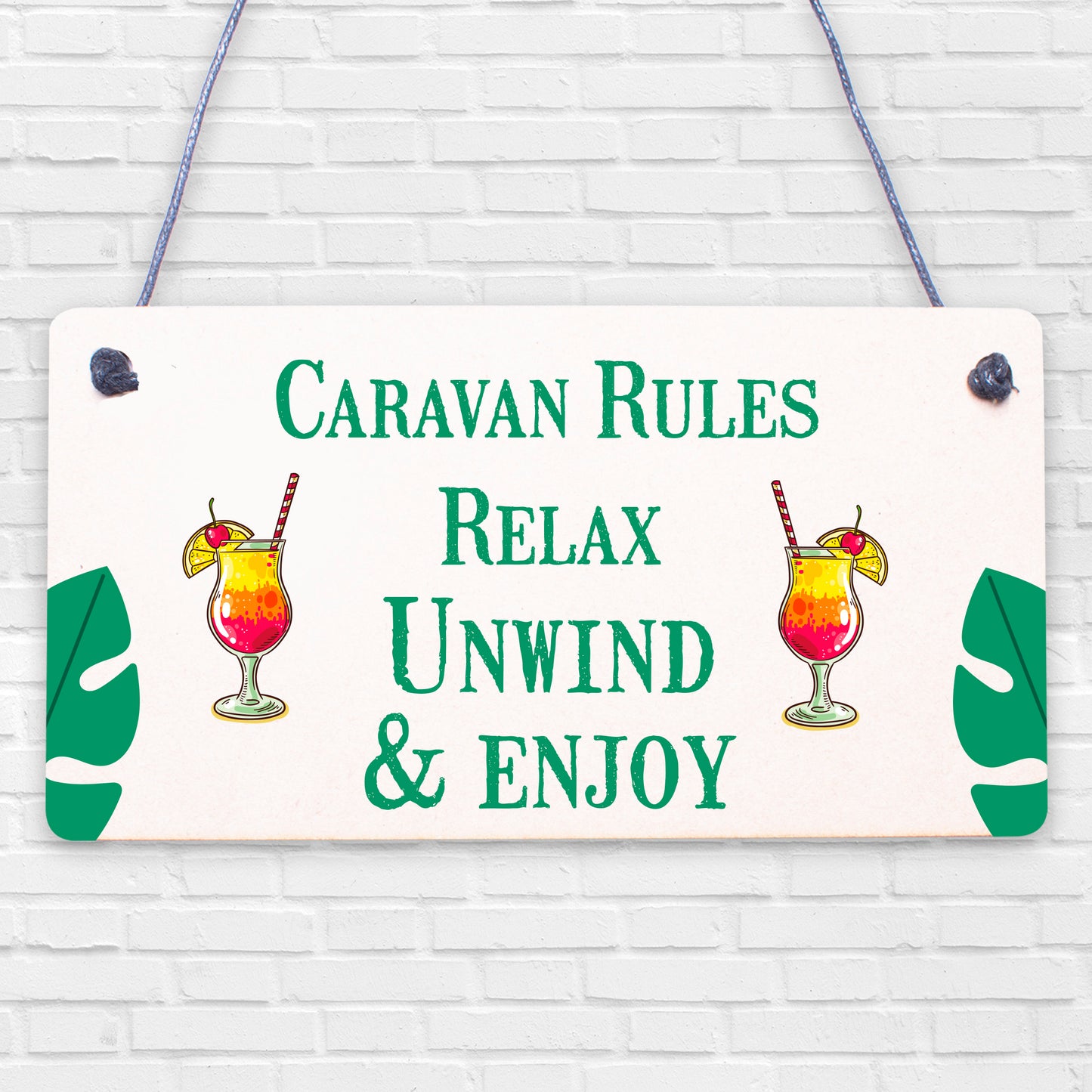 Funny Caravan Rules Sign Novelty Plaque Wall Door Garden Sign Friendship Gifts