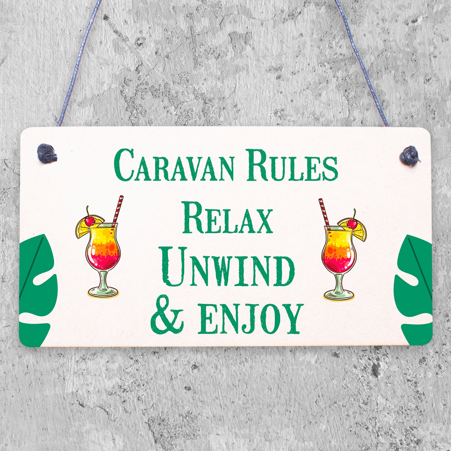 Funny Caravan Rules Sign Novelty Plaque Wall Door Garden Sign Friendship Gifts