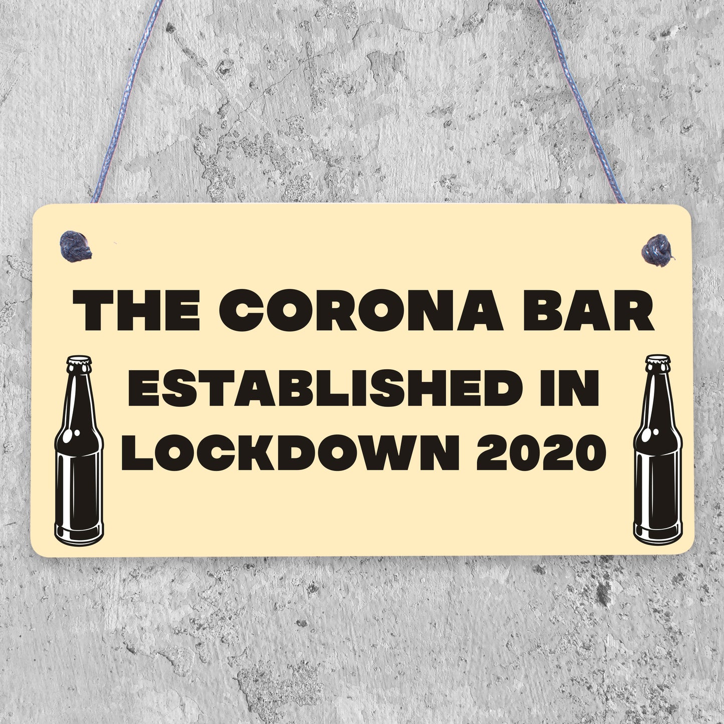 Funny Bar Sign For Garden Man Cave Home Bar Lockdown Corona Bar Alcohol Gift