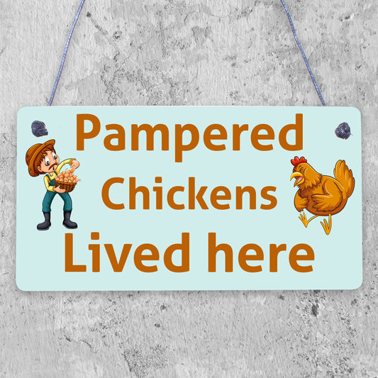 Chicken Coop Sign Outdoor Garden Plaque Hanging Door Wall Sign Chicken Hen Gifts