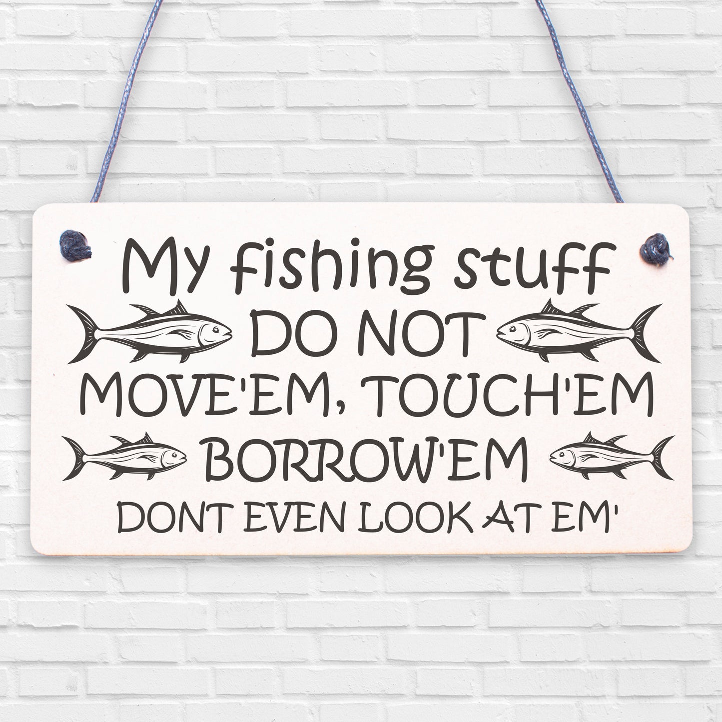 Funny Fishing Fisherman Stuff Sign Garden Shed Man Cave Plaque Grandad Dad Gift