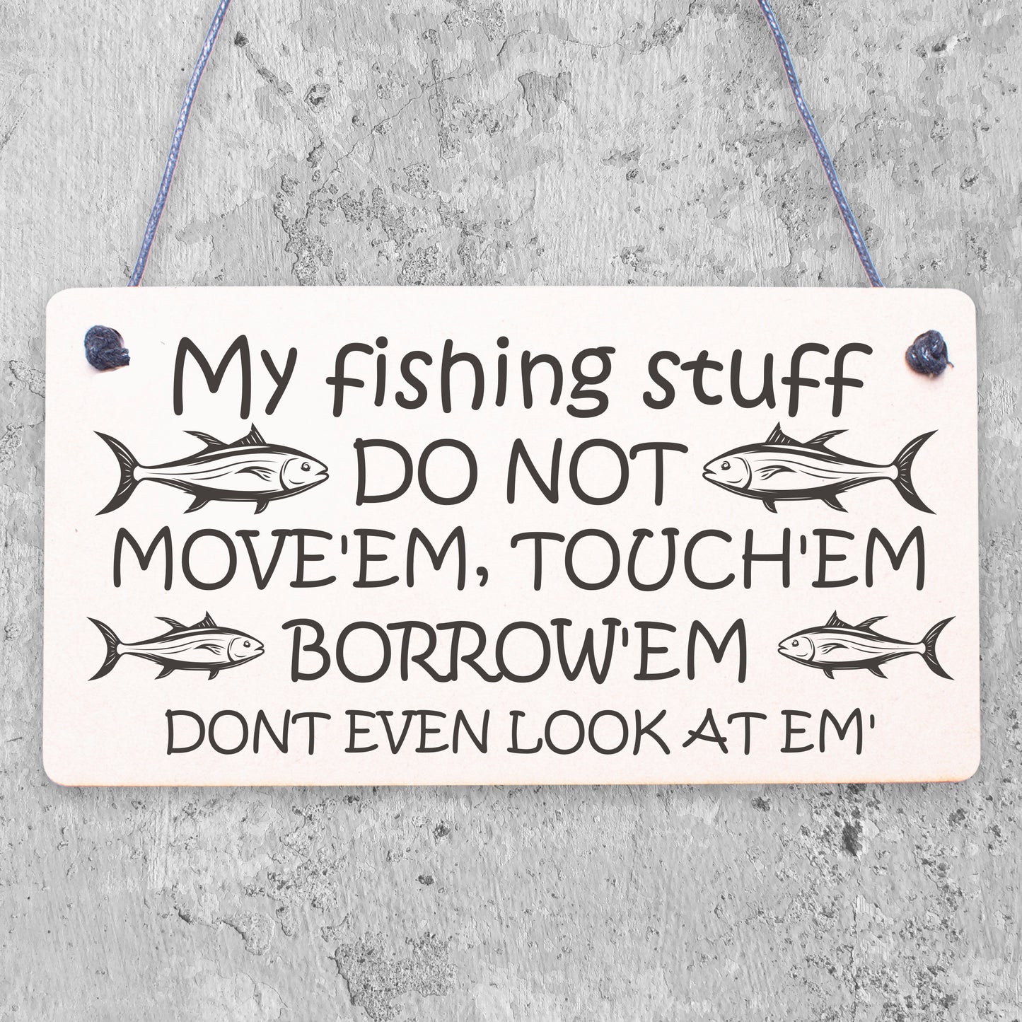 Funny Fishing Fisherman Stuff Sign Garden Shed Man Cave Plaque Grandad Dad Gift