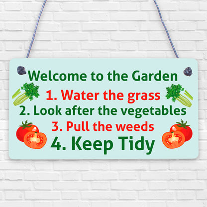 Garden Sign Welcome Plaque Shed Summer House Sign Gardening Nan Mum Gift