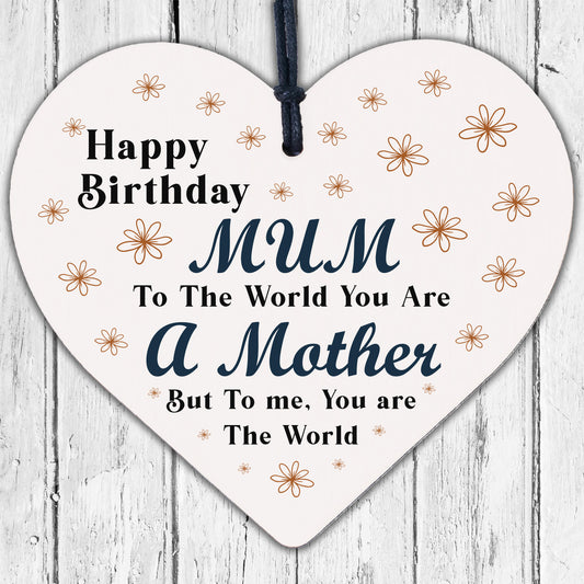 Happy Birthday Mum Heart Mummy Funny Special Card Baby Son Daughter Love Gifts