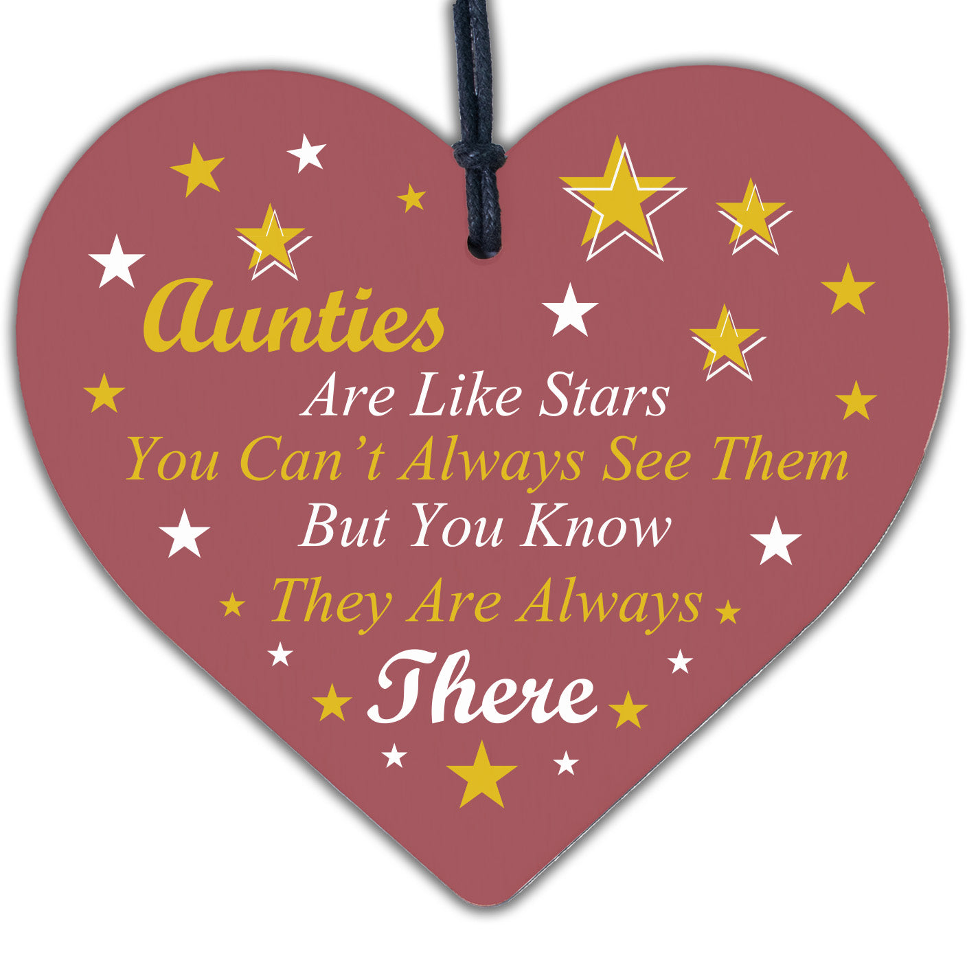 Auntie Poem Gifts Wood Heart Plaques Auntie Birthday Christmas Gift Niece Nephew