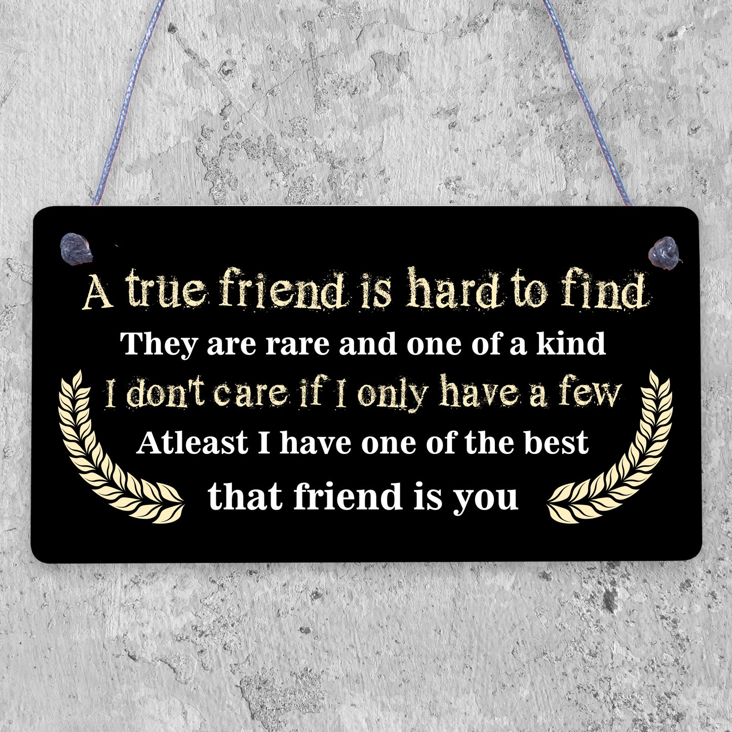 Gift For Best FRIEND Hanging Plaque Birthday Christmas Keepsake Thank You Sign