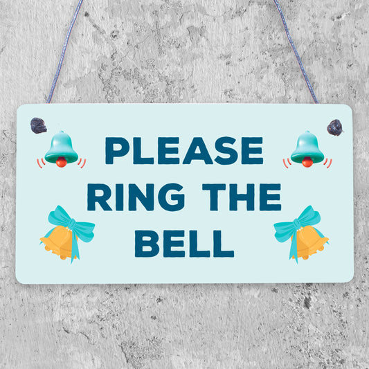 PLEASE RING THE BELL House Door Hanging Plaque Garden Home Decor Sign Notice