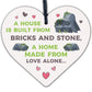 NEW HOME HOUSE WARMING HANGING HEART GIFT FRIENDSHIP NEIGHBOUR COLLEAGUE SIGN
