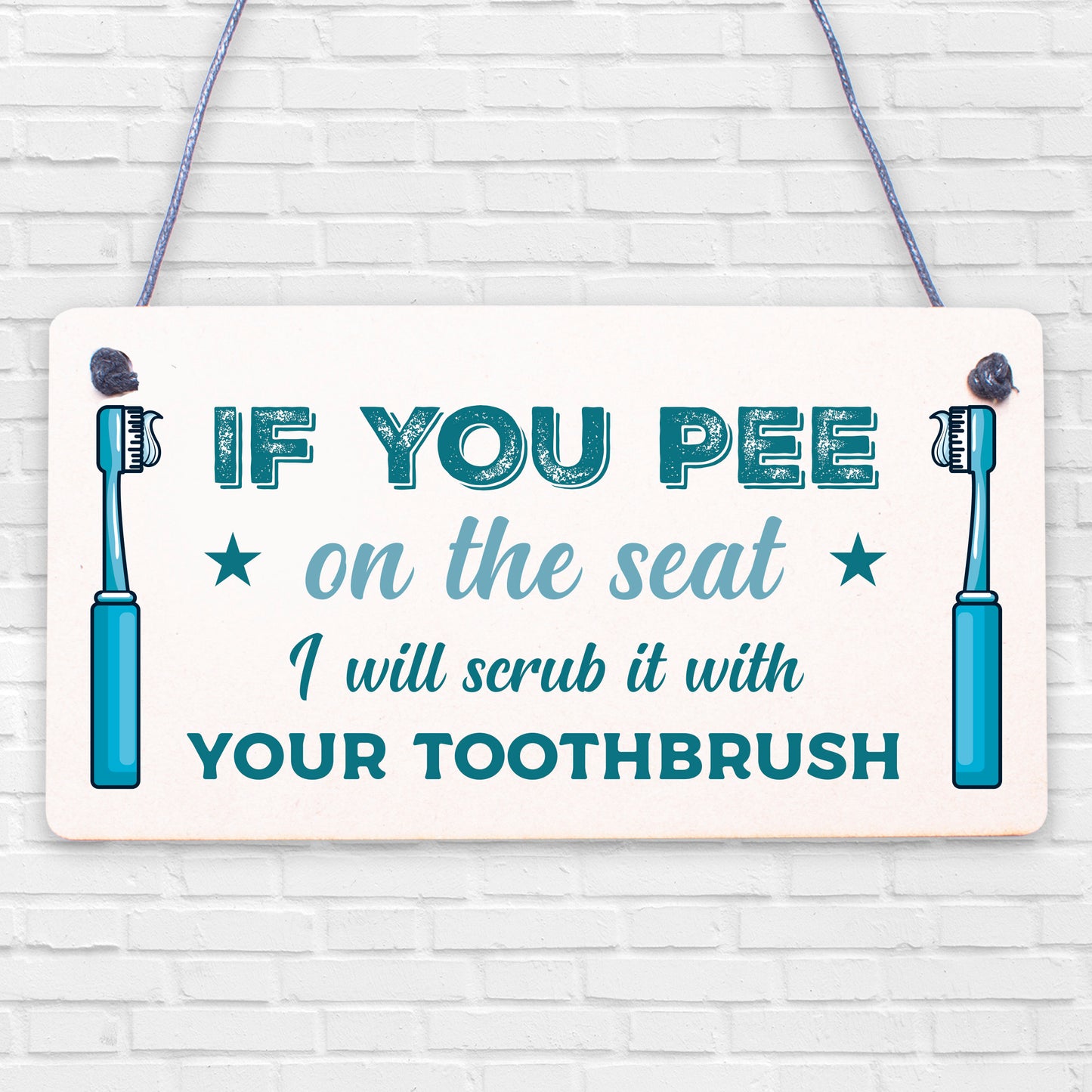 IF YOU PEE ON THE SEAT Funny Toilet Bathroom Loo Home Wall Plaque Friend Gift