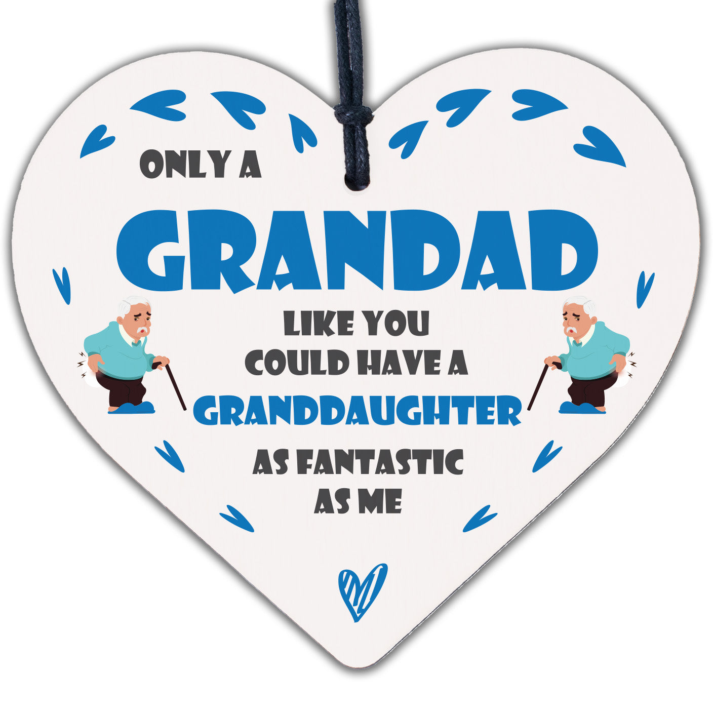 Funny Grandad Birthday Christmas Gift From Granddaughter Grandad Plaque Gift