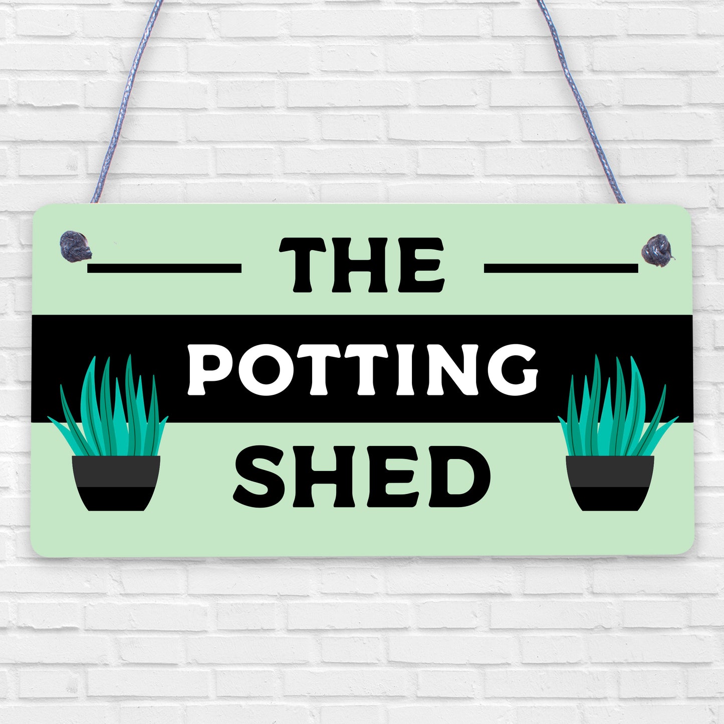 The Potting Shed Plaque Garden Greenhouse Sign Dad Grandad Mum Nan Birthday Gift