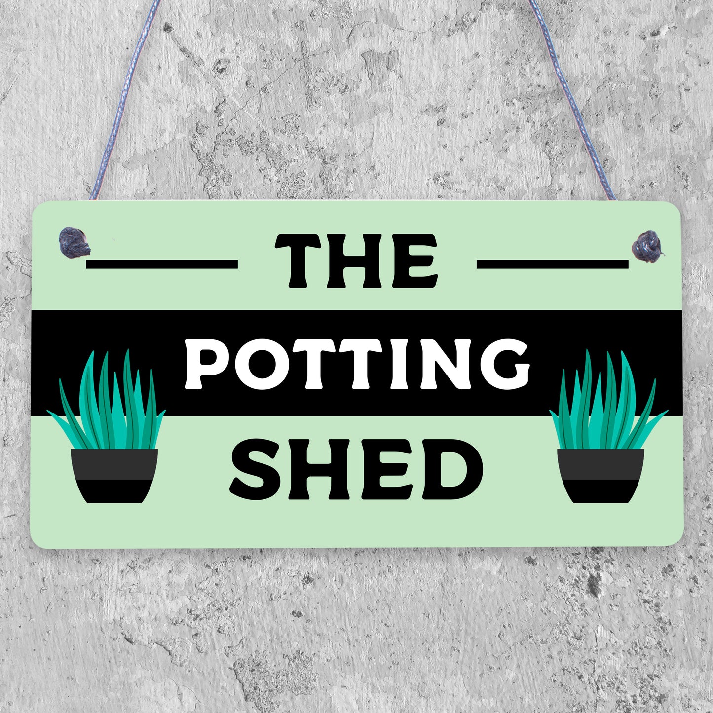 The Potting Shed Plaque Garden Greenhouse Sign Dad Grandad Mum Nan Birthday Gift