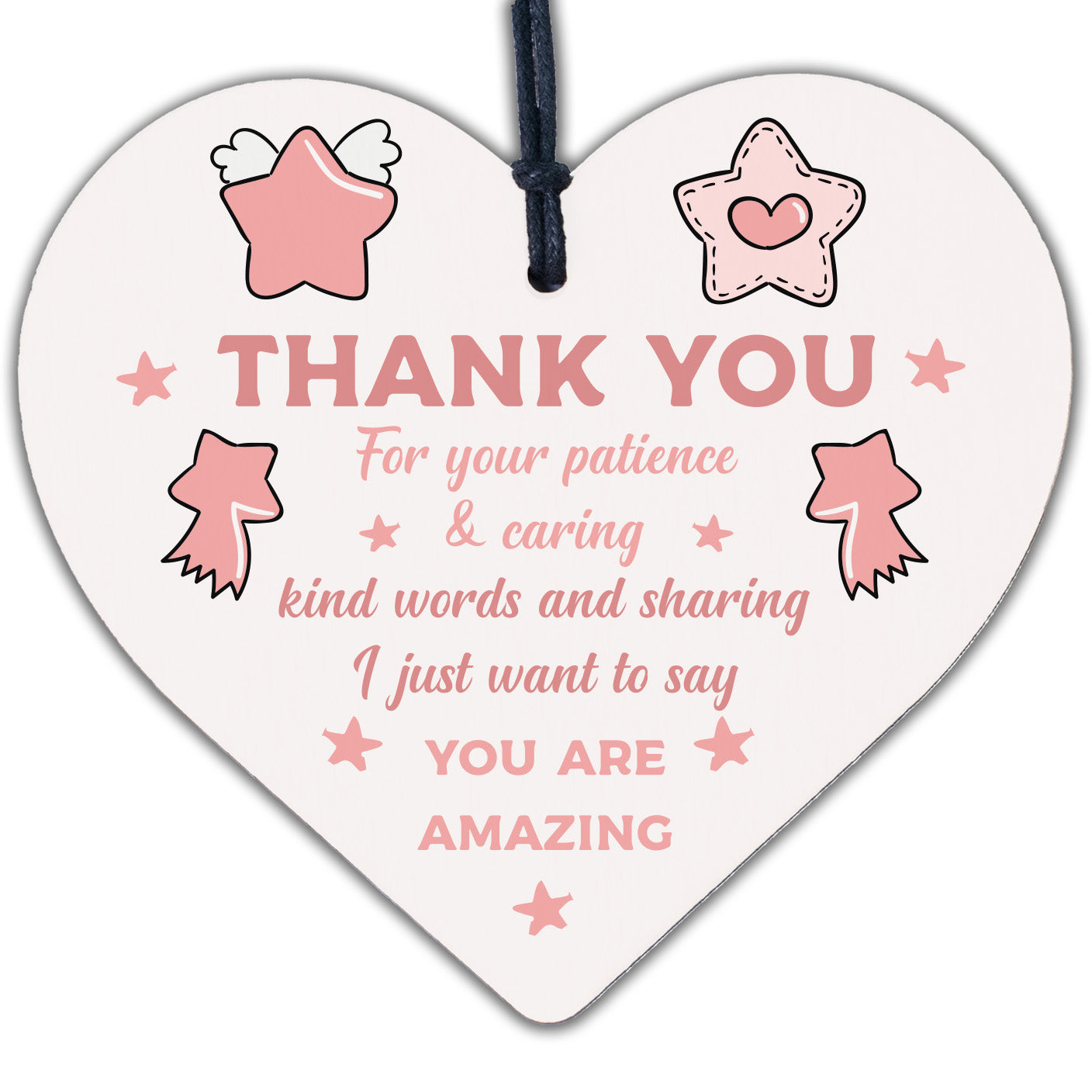 Gift For Teacher And Assistant Wooden Heart Nursery Thank You Gifts Leaving Gift