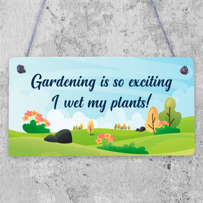 Funny Garden Plaque Novelty Summer House Garden Shed Sign Decor Gift For Her