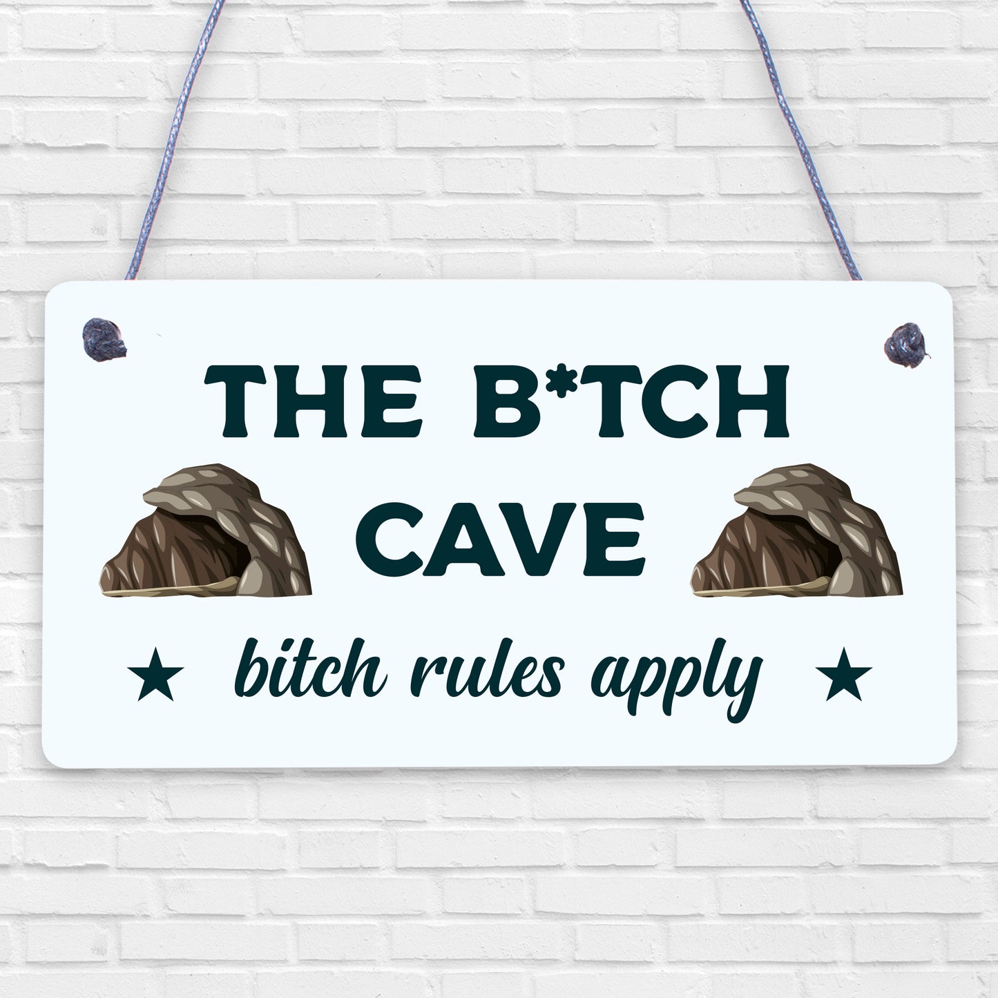 The Bitch Cave Friendship Plaque House Mancave Signs Best Friend Birthday Gifts