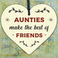 Auntie Gifts Best Friend Plaque Handmade Wood Heart Chic Sign Birthday Keepsake