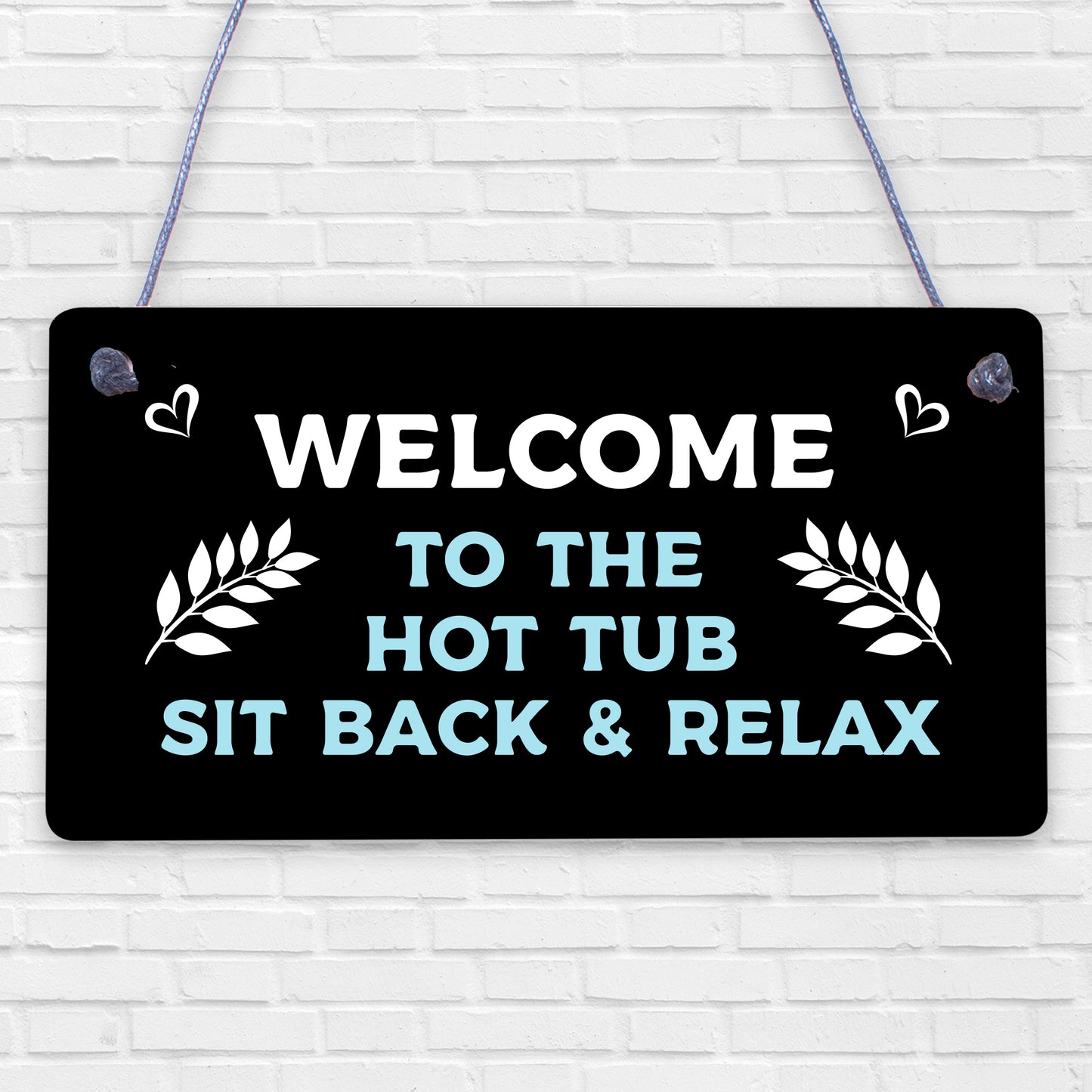 Welcome Sign Hot Tub Signs And Plaques Garden Signs Summer House Plaque Gift