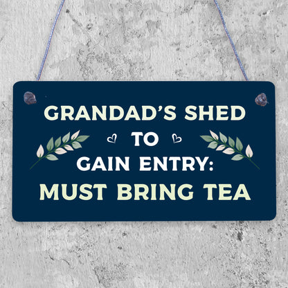 Grandad's Shed Plaque Garden Shed Summer House Sign Dad Fathers Day Gift For Him