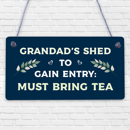 Grandad's Shed Plaque Garden Shed Summer House Sign Dad Fathers Day Gift For Him