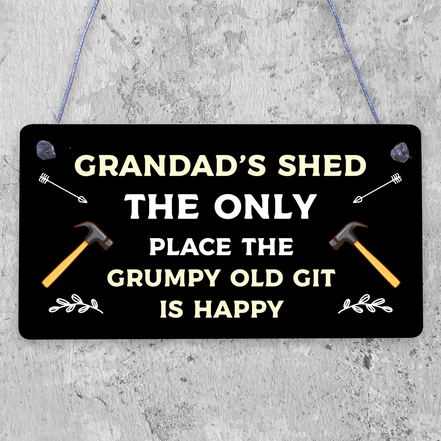 Funny Grandads Shed Sign Hanging Garden Man Cave Plaque Fathers Day Gift