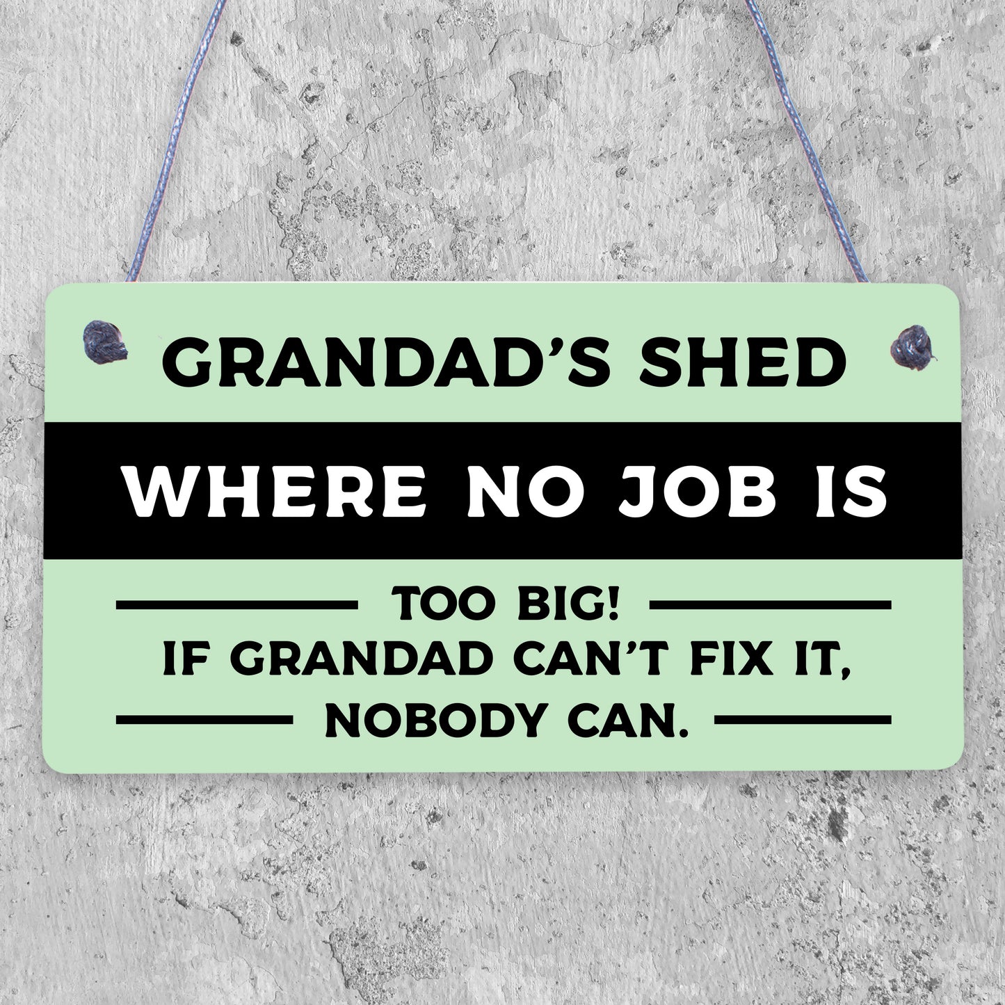 Grandads Shed Sign Hanging Garden Plaque Fathers Day Gift Funny Gift For Men