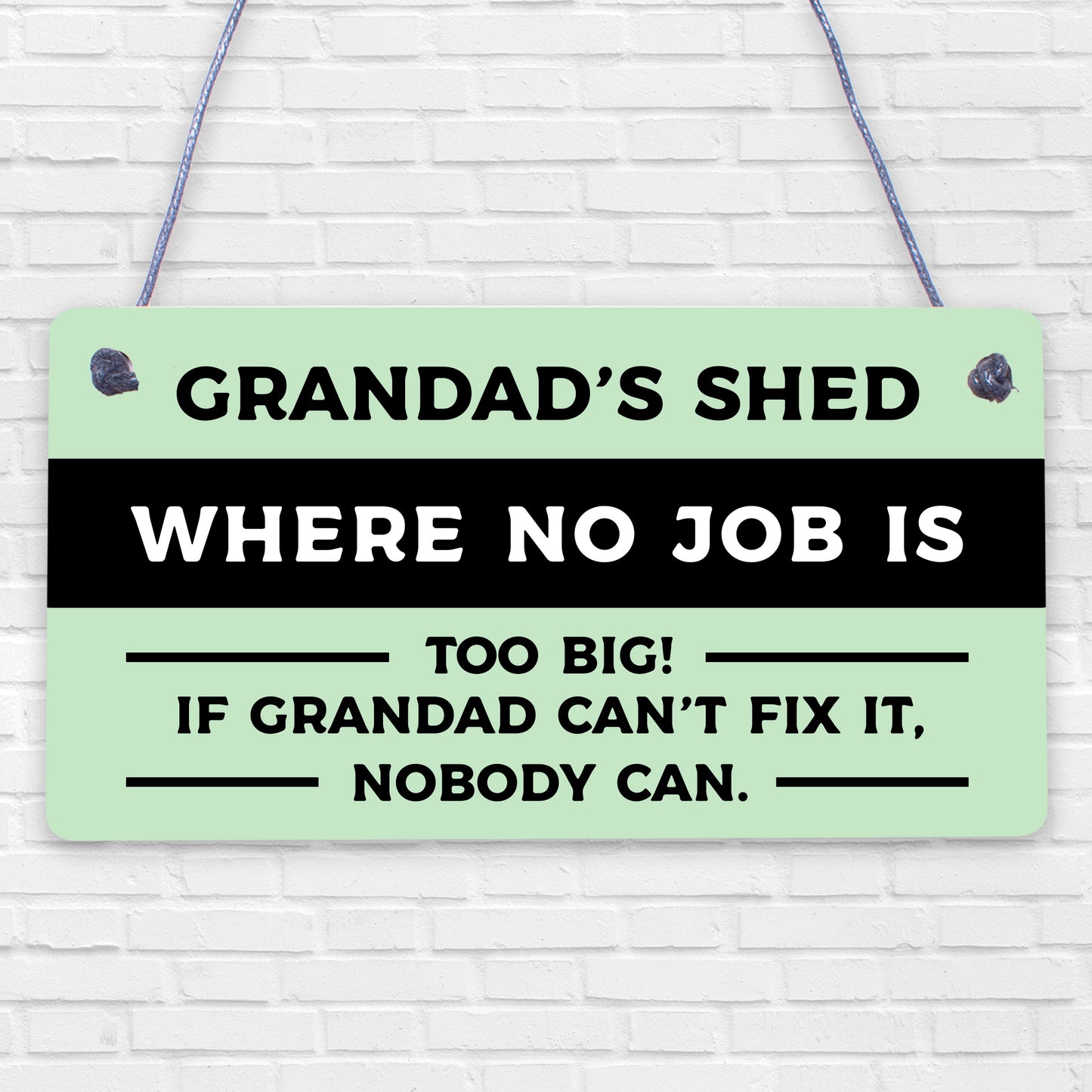 Grandads Shed Sign Hanging Garden Plaque Fathers Day Gift Funny Gift For Men